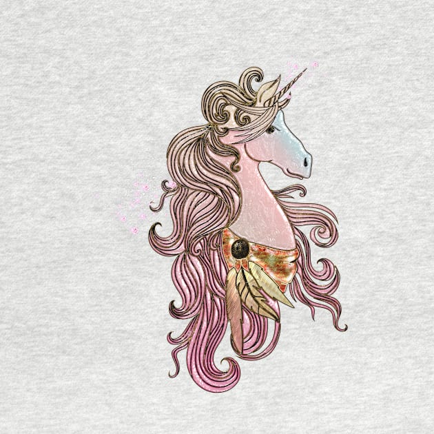 Beautiful unicorn in pink colors by Nicky2342